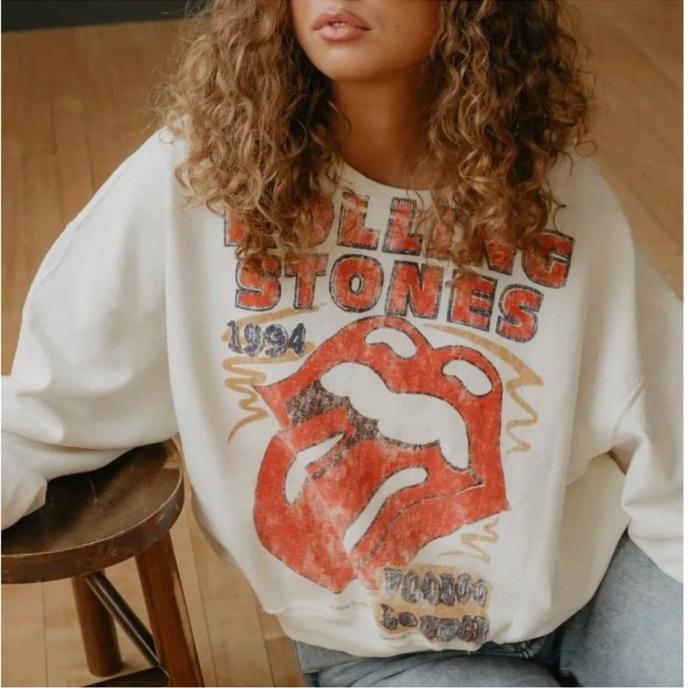 Rolling Stones X People Of Leisure sweatshirt 1994 voodoo lounge size XL